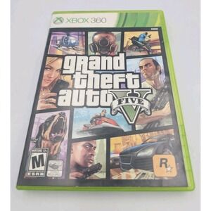 Grand Theft Auto V Xbox 360 Rockstar Games 2013 Complete Tested GTA 5